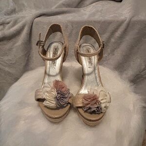 Naughty Monkey platform espadrilles- size 8.5. Preowned